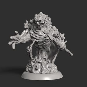 Water Elemental Miniature - 3D Printed Model by Brayan Nafarrate