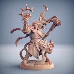 Agata Pillar of Faith, Requiem Brotherhood Templar (Female Cleric or Paladin) Miniature - 3D Printed Artisan Guild Model