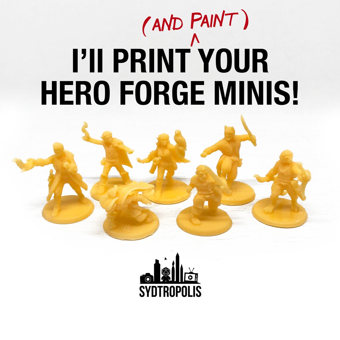 I&Amp;#39;Ll Print Your Hero Forge Minis 3D Printing &Amp; Painting | Etsy