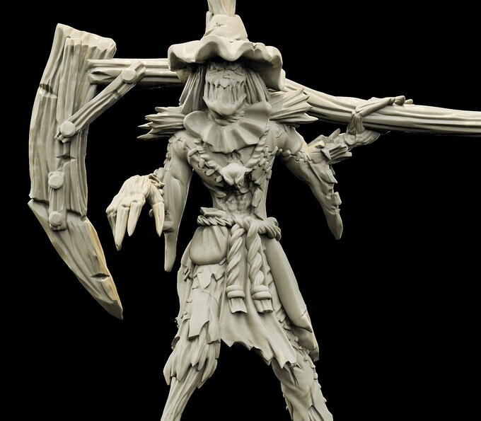 Scarecrow Miniatures - 3 Poses - 3D Printed Models by Brayan Nafarrate