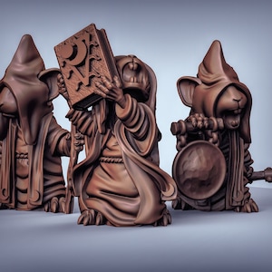 Mousle (Mousling) Cultist Command - 3D Printed Duncan Shadow Louca Miniatures