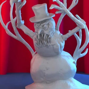 Nice & Scary Snowman Miniatures - 3D Printed Models by Brayan Nafarrate ...