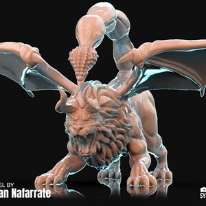 Manticore Miniature - 3D Printed Model by Brayan Nafarrate
