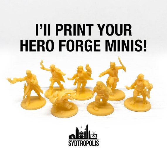 I Ll Print Your Hero Forge Minis 3d Printing Service Etsy