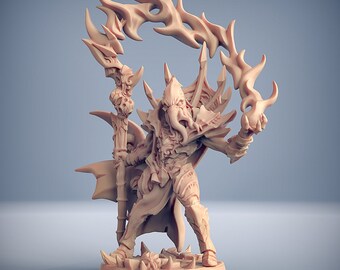 Slathos the Soul Stealer, Depth Ones (Mind Flayer) Boss Miniature - 3D Printed Artisan Guild Model