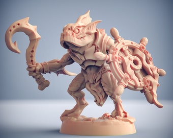 Low-Tide Jurakin Fishfolk "D" Miniatures - 3D Printed Artisan Guild Models