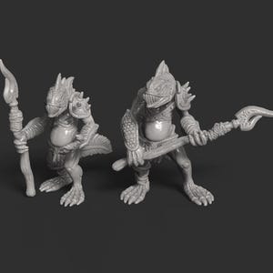 Deep-Sea Fish Folk / Kuo-Toa Miniatures - 3D Printed Models by Brayan Nafarrate