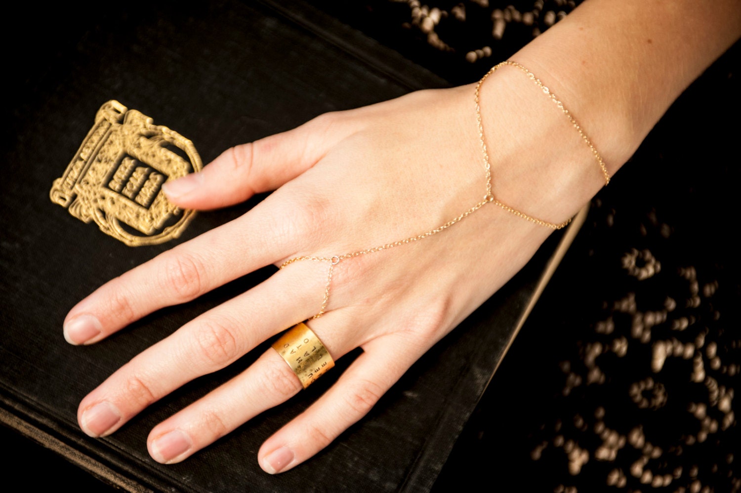 Buy Diamond Slave Bracelet/hand Chain Bracelet/gold Hand Jewelry/14k Gold  Bezel Slave Bracelet/gift for Her/birthday Gift Online in India - Etsy