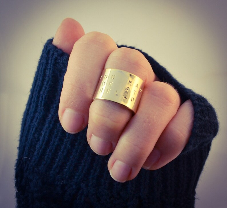 Boho ring, Bohemian Ring, Handmade Ring, Wide Band Ring, Thumb Ring, Gifts For Him, Mens Ring, Ring For Women, simple gold ring, Gold Plated Ring, Brass Band Ring, Statement Ring, Gold Plated Brass