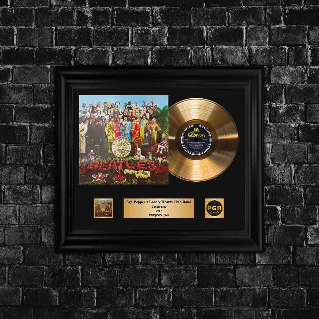 Beatles Gold Record - Etsy