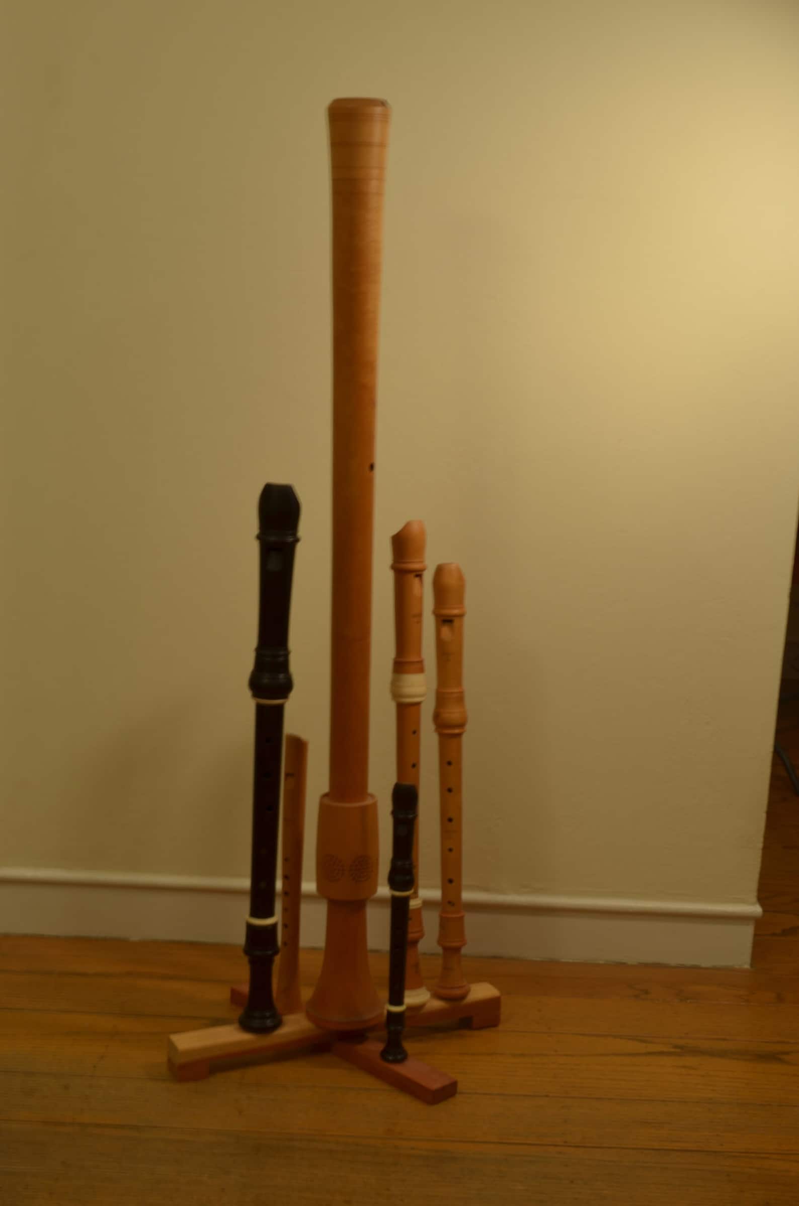 Folding Wooden Recorder Stand Etsy