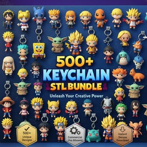 500 Keychains stl models