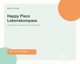 Lebenskompass-Workbook Deutsch – Werte, Wünsche und nächste Schritte | Ausfüllbare PDF