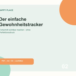Gewohnheitstracker zum Ausfüllen – Routinen einfach verfolgen Bild 1