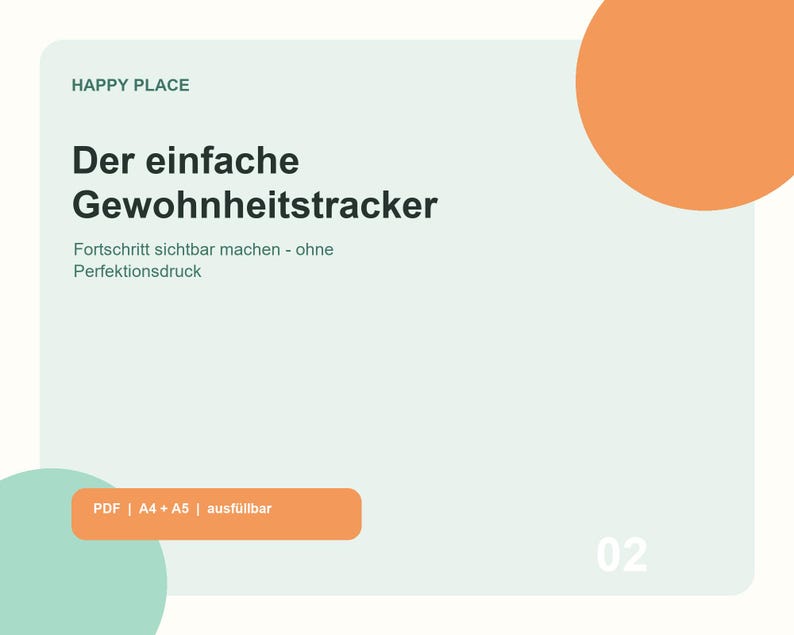 Gewohnheitstracker zum Ausfüllen – Routinen einfach verfolgen Bild 1