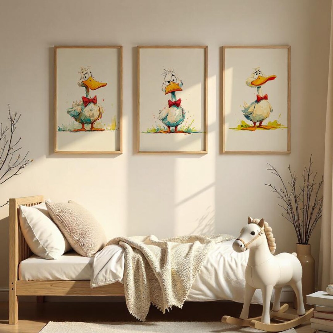 Silly Goose Nursery Wall Art Print | Kids Room Decor | Baby Shower Gift ...