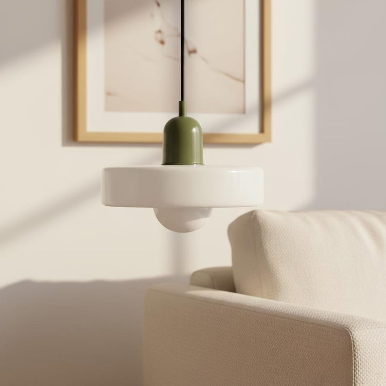 Nordic Design Scandinavian Pendant Light – Glass Lamp, Choice of Colors ...