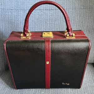 Vintage Pierre Cardin Paris sminkväska, cirka 1975–1985
