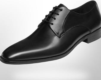 Men's Handmade premium leather dress shoes modern classic perforated dress shoes