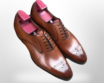 Edward men's Brown Formal leather