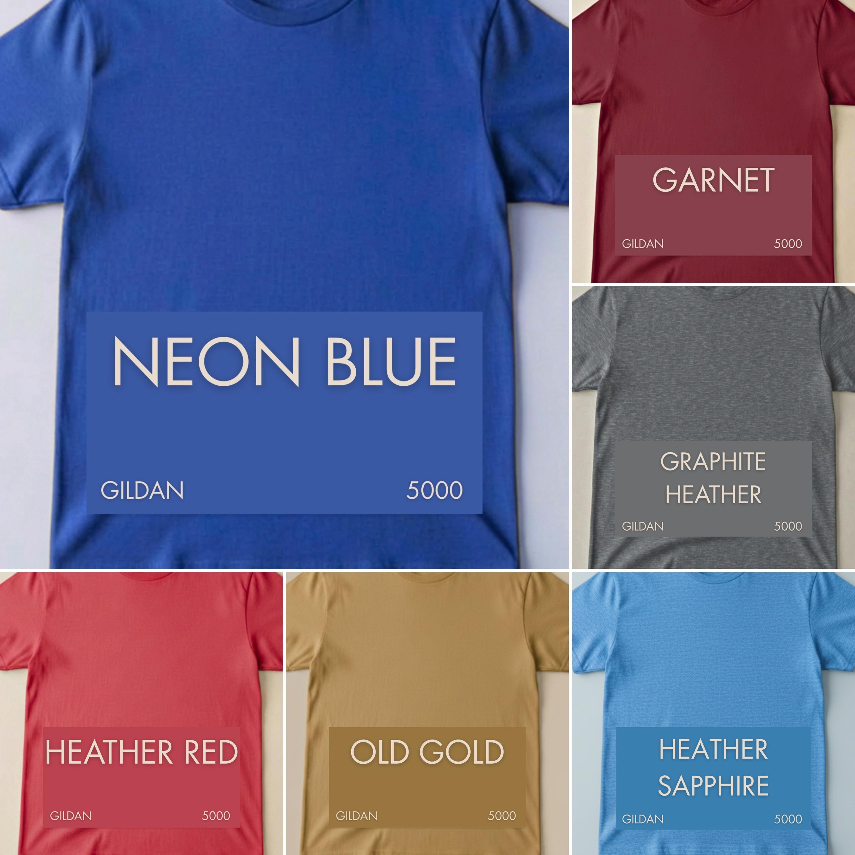 Gildan 5000 Editable Color Chart, Canva Color Chart Template, G5000 ...
