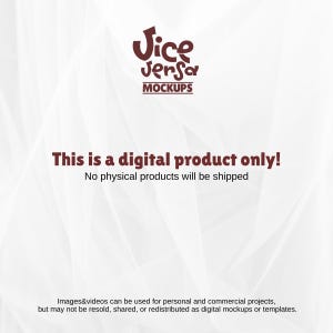 Puede incluir: Gr&aacute;fico de maqueta de producto digital con el texto "Jice Jersa MOCKUPS". Tambi&eacute;n se muestra el texto "This is a digital product only! No physical products will be shipped". El gr&aacute;fico tambi&eacute;n indica que las im&aacute;genes y los v&iacute;deos se pueden utilizar.
