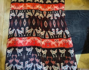 Sumba Handwoven Ikat Sarong – Traditional Motifs / Vintage Style Textile