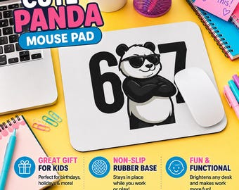 Barn Panda Musmatta, Djur Skrivbordstillbehör, Lärarkontorspresent, Tillbaka till skolan