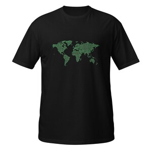 Funny Binary World Computer Coding Programmer T-Shirt, Software Developer Humor Gift, Tech Graphic Tee