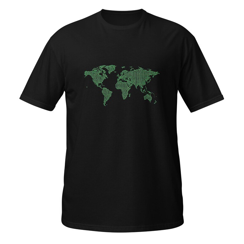 Funny Binary World Computer Coding Programmer T-Shirt, Software Developer Humor Gift, Tech Graphic Tee