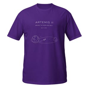 Space mission t shirt Womens Artemis 2 Journey Around the Moon and Back 2026 V-Neck, NASA fan gift graphic tee