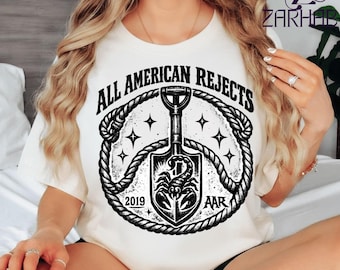 Funny Pop Punk Band Shirt All American Rejects Scorpion Official Merchandise T-Shirt, Emo Rock Fan Gift, Retro Music Graphic Tee