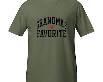 Cute Grandchild Shirt Grandmas Favorite T-Shirt, Funny Grandma Lover Gift, Sweet Nana Favorite Graphic Tee