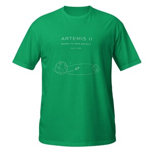 Space mission t shirt Womens Artemis 2 Journey Around the Moon and Back 2026 V-Neck, NASA fan gift graphic tee