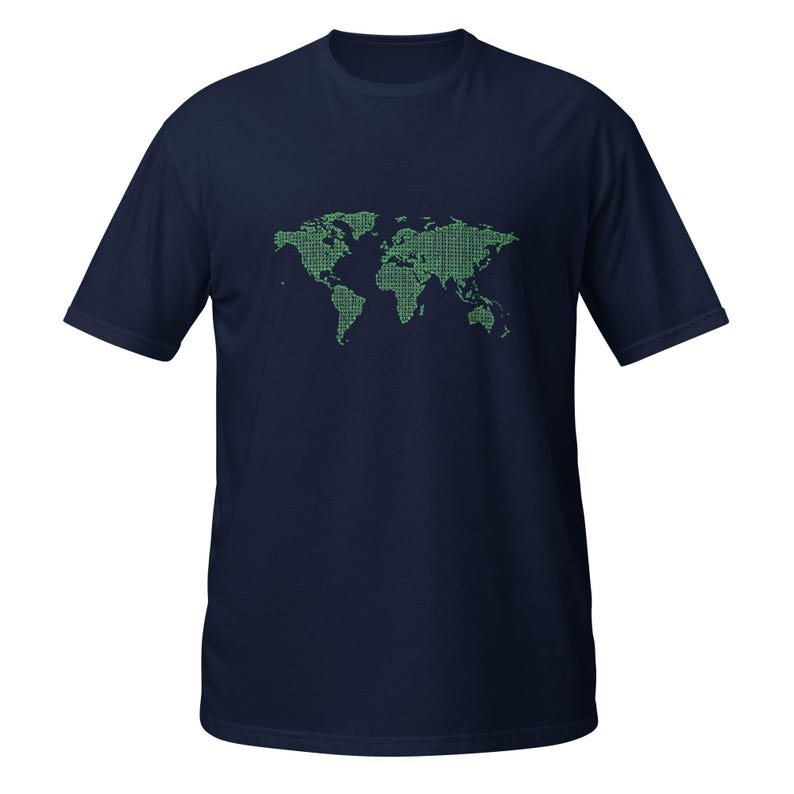 Funny Binary World Computer Coding Programmer T-Shirt, Software Developer Humor Gift, Tech Graphic Tee