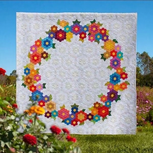 Homage to Grandmother's Flower Garden EPP Kit - English Paper Piecing - by Paper Pieces