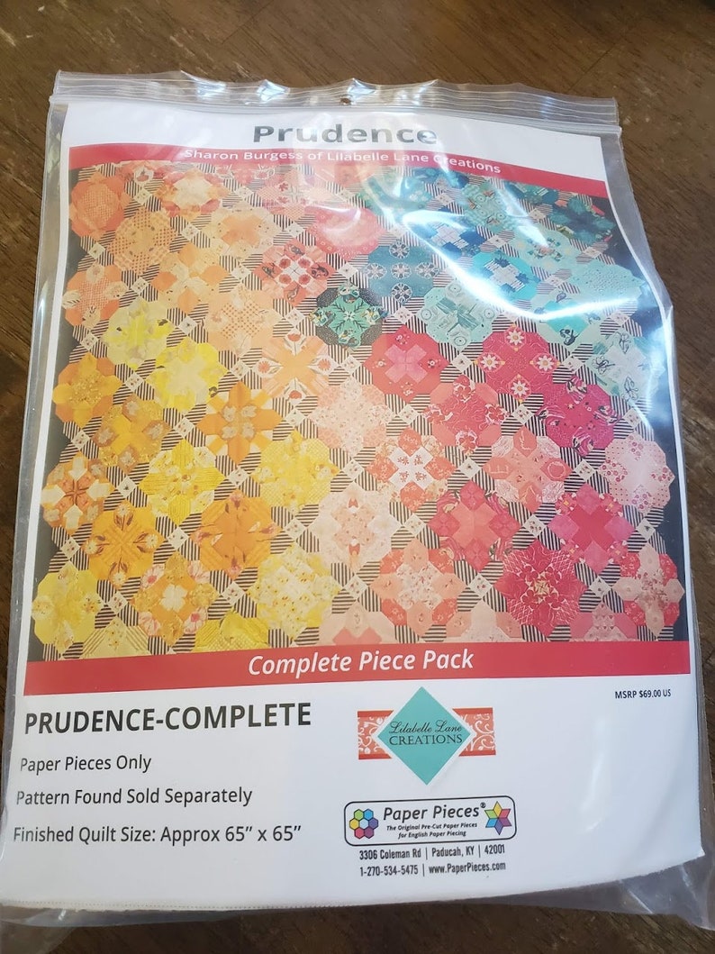 Lilabelle Lane Creations Prudence Quilt EPP Kit English Etsy