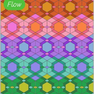 Kit PPE Flow Quilt - Papier anglais - par Jessica Bree Thompson