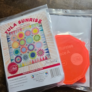 Tula Pink Sunrise EPP Kit - English Paper Piecing - by Paper Pieces