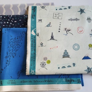 Kujira and Stars Fat Quarter Bundle - C&S Fabrics