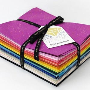 Gespikkelde Fat Quarter-bundel 50 stuks van Ruby Star Society - RSS Basics