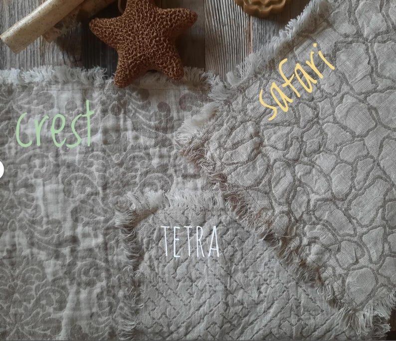 Linen Hand Towel, Washcloth. 100% Natural Linen, Garden Twigs. Organic Luxury Jacquard Linen. LIMITED. NO restocking. RTS image 6