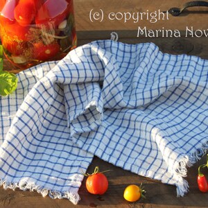 Thick Linen Tea Towel. Kitchen Dish Cloth. Natural, Simple, Rustic and Durable. RTS