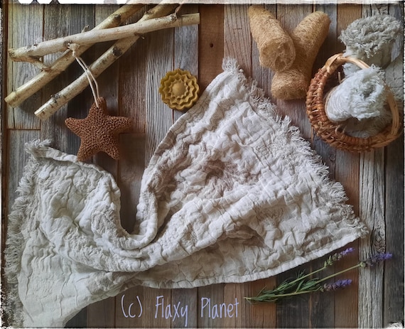 Linen Hand Towel, Washcloth. 100% Natural Linen, Garden Twigs. Organic Luxury Jacquard Linen. LIMITED. NO restocking. RTS