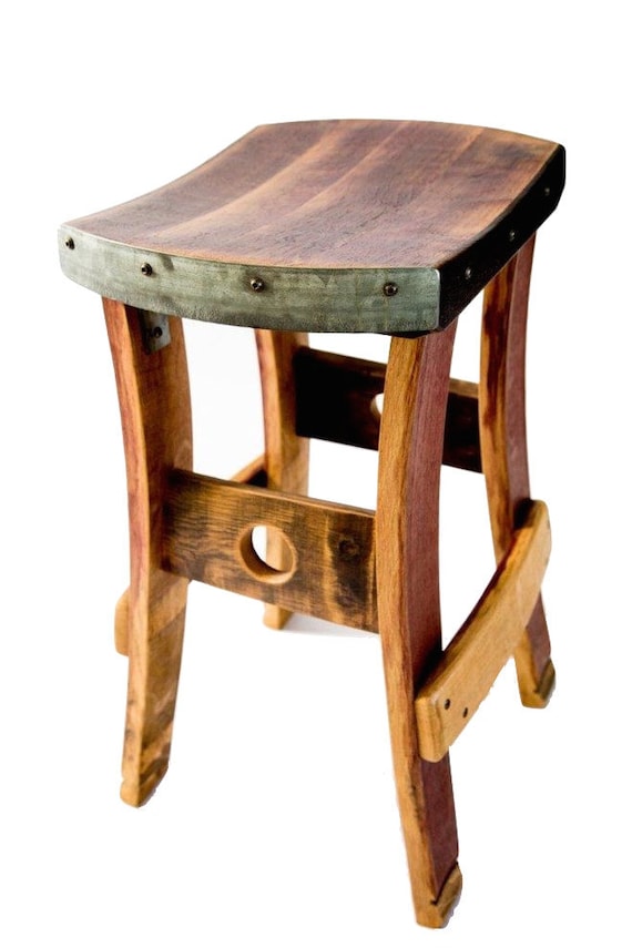 Wine Barrel Bar Stool Kitchen Island Counter Bar Seating Etsy