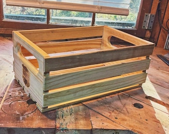 Handmade wooden crates