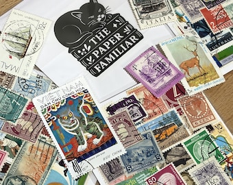 Vintage Mixed Decorative Stamp Bundle (Pack of 20)