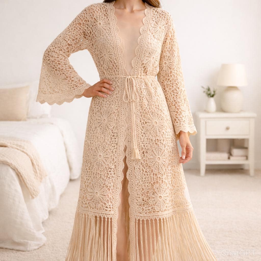 Crochet Fringe Dress - Etsy Canada