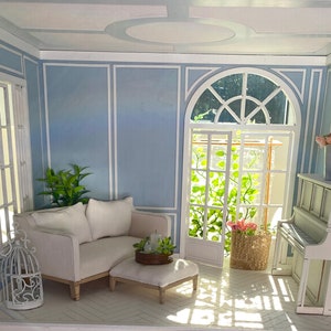 The Stockholm Apartment – 2 sizes – 1-12 scale dollhouse diorama  DIY Kit Swedish Style