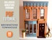 TUTORIAL Pdf BROWNSTONE TOWNHOUSE Dollhouse Diorama – full instruction/e-book to make your own 1-12 scale Miniature diy --- Diorama Roombox 